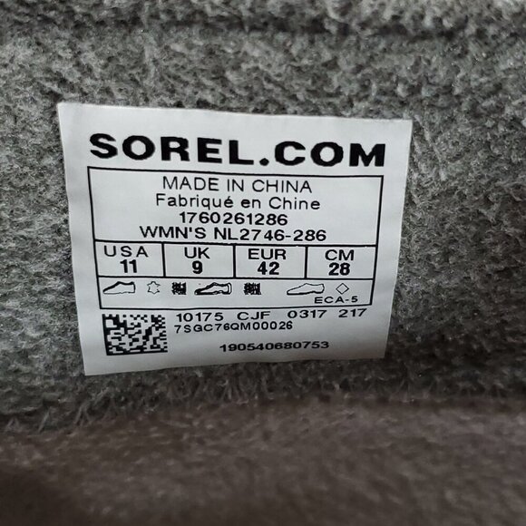 Sorel Womens Size 11 Elk Cozy Ankle Boots Booties Pull On Nubuck Leather Brown - Picture 15 of 15